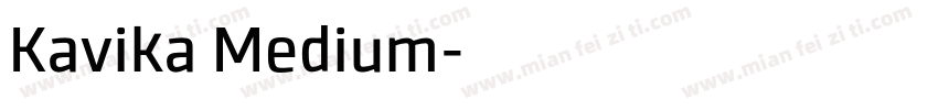 Kavika Medium字体转换